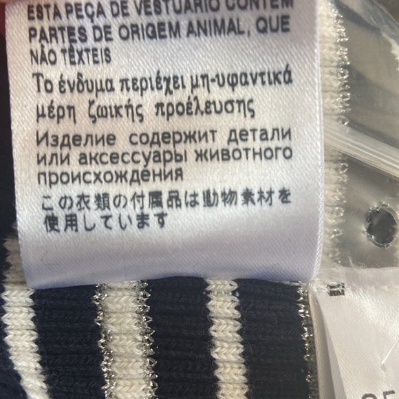 Women’s SeeByChloe cardigan. Blue/white/silver. Size 42 - Picture 10 of 10